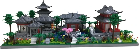 Kadablk Suzhou Bahçesi'nin Çin Tarzı Mimarisi - 3888 Parça - 5