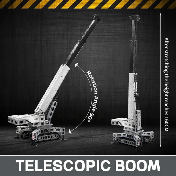 Mould King MOC Mobil Vinç Kamyon Yapı Blokları Kitleri - 4000 Parça - 4