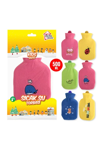 Bella House Cute Kids Sıcak Su Torbası Karışık Desenli - 8