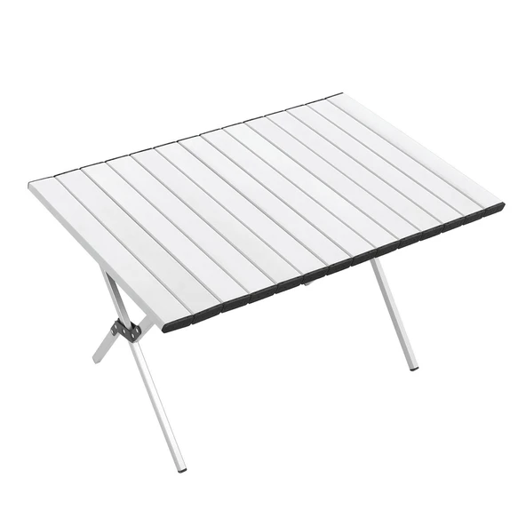 Katlanabilir Alüminyum Kamp ve Piknik Masası, Omuz Askılı Taşıma Çantasıyla L , Gümüş - Resim 6