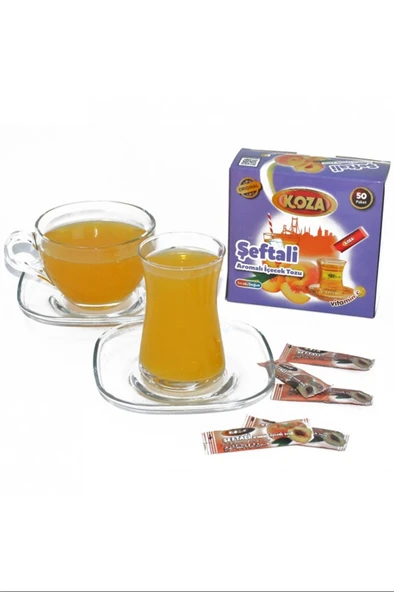 LitaeTrend Koza Tek İçimlik Şeftali Aromalı Toz İçecek 50'li - 2