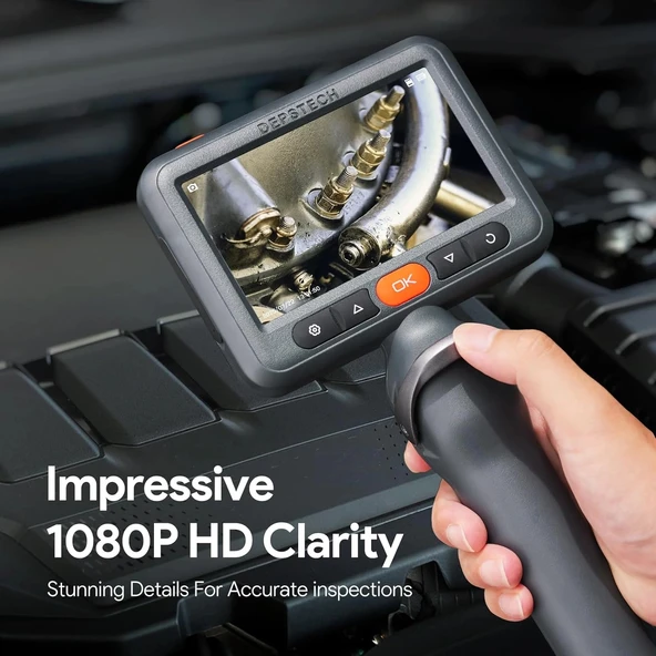 DEPSTECH 210° Işıklı Eklemli Boroskop Kamerası 6mm - 1.5m Kablo - 6