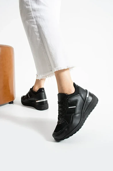 Kadın Yüksek Günlük Ayakkabı - Resim 7