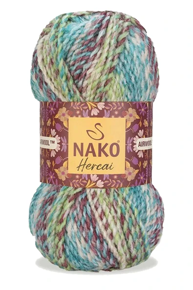 LitaeTrend 5 Adet Hercai Ebruli Hırka Kazak Atkı Bere El Örgü İpi Yünü 76037 - 2