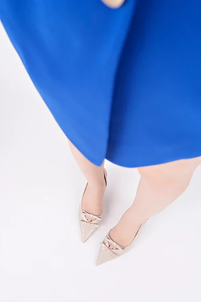 Kadın Topuklu Stiletto Günlük Ayakkabı - 4