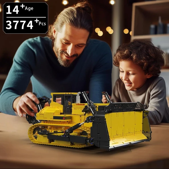 Mould King 17049 Paletli Buldozer Yapı Kitleri, MOC Yapı Blokları - 3774+ Parça - 2