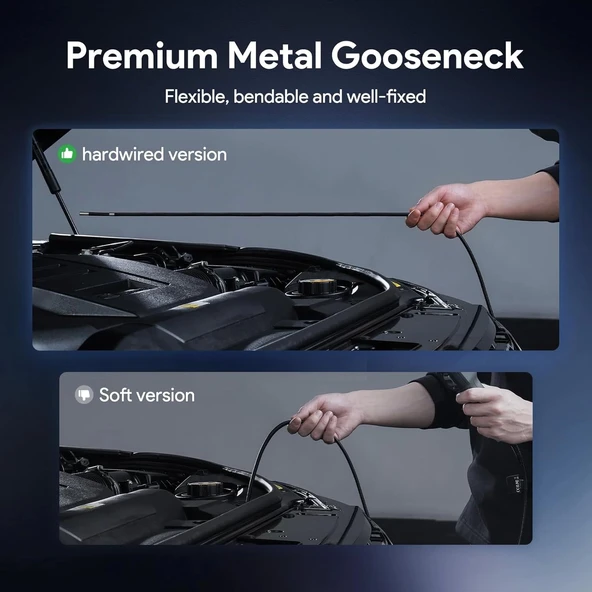 DEPSTECH 210° Eklemli Problu Endüstriyel Endoskop 6.2mm - 1.5m Kablo - 4