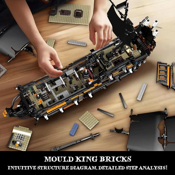 Mould King 13199 Korsan Gemisi Modeli Yapı Blokları Kitleri - 3180+ Parça - 6
