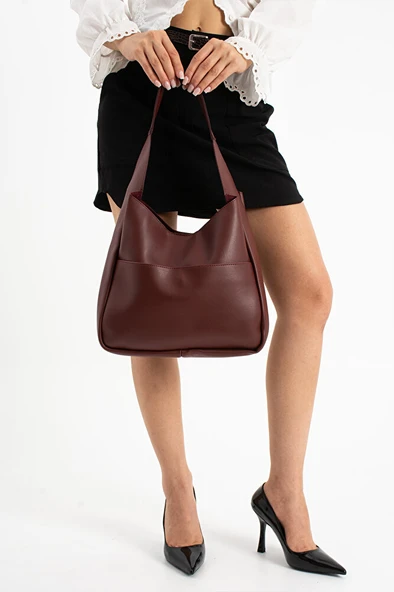 Kadın Geniş Hacimli Omuz Çantası - Resim 5