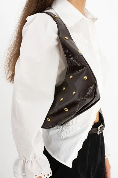 Şık Detaylı Kadın Omuz Çantası - Resim 6