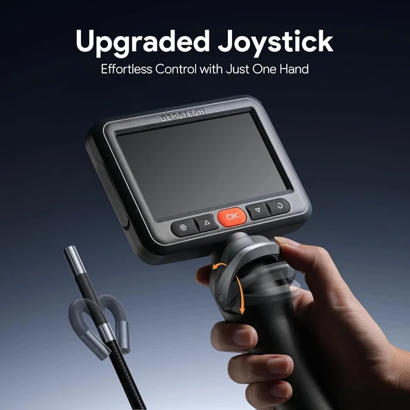 DEPSTECH 210° Işıklı Eklemli Boroskop Kamerası 6mm - 1.5m Kablo - 2