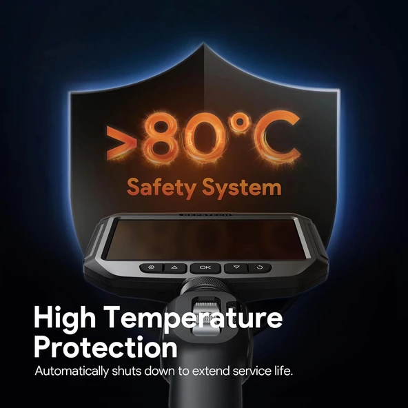 DEPSTECH 210° Eklemli Problu Endüstriyel Endoskop 6.2mm - 1.5m Kablo - 6