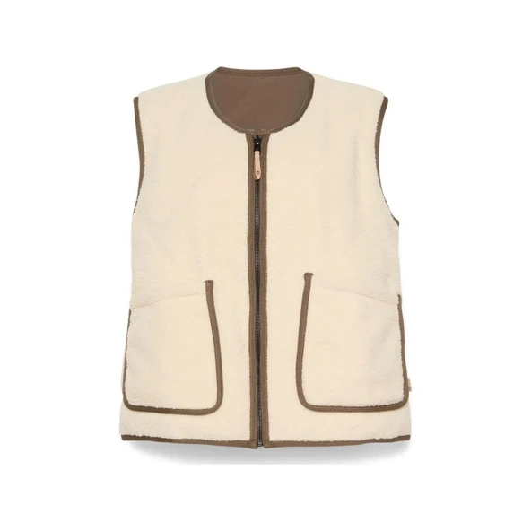 Timberland Sherpa Fleece Vest Kadın POLAR YELEK TB0A5N2XEFL1 - Resim 2