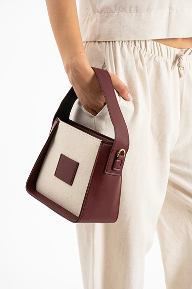 Kanvas Kadın Omuz Çantası - Resim 6