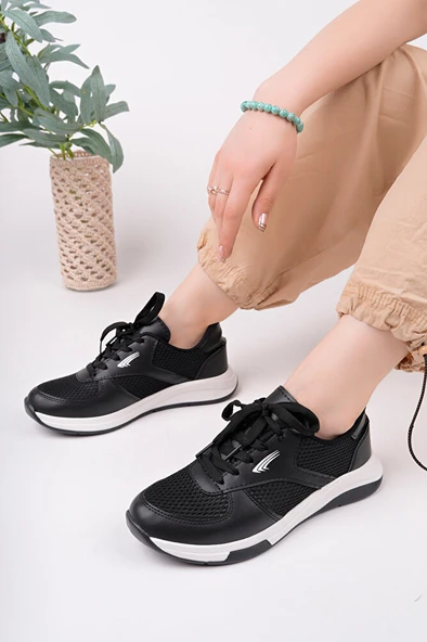 Kadın Fileli Sneaker Günlük Ayakkabı - 4