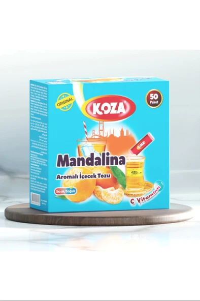 LitaeTrend Koza Tek İçimlik Mandalina Aromalı Toz İçecek 50'li - 1