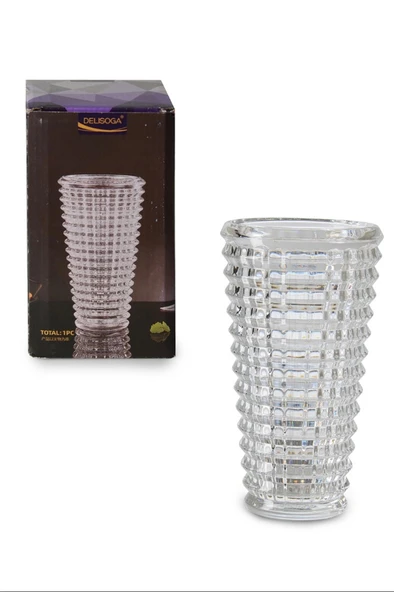 LitaeTrend Delisoga Cam Vazo 10x17,5 Cm Royaleks-DSHP121-1 ürün görseli 1