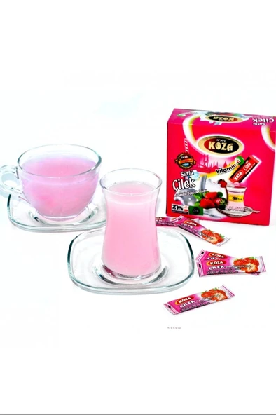 LitaeTrend Koza Tek İçimlik Çilek Aromalı Toz İçecek 50'li - 2