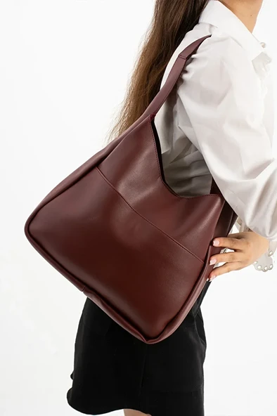 Kadın Geniş Hacimli Omuz Çantası - Resim 4