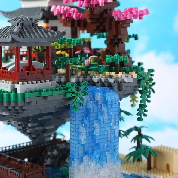 Yushinv Orijinal Müzikli Kiraz Çiçeği Ağacı ve Sakura Ağacı Evi - 3320 Parça - 5