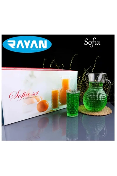 LitaeTrend Sofia 7 Parça Sürahi Meşrubat Seti Royaleks-82656 ürün görseli 1