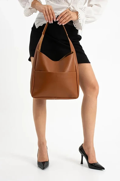 Kadın Geniş Hacimli Omuz Çantası - Resim 7