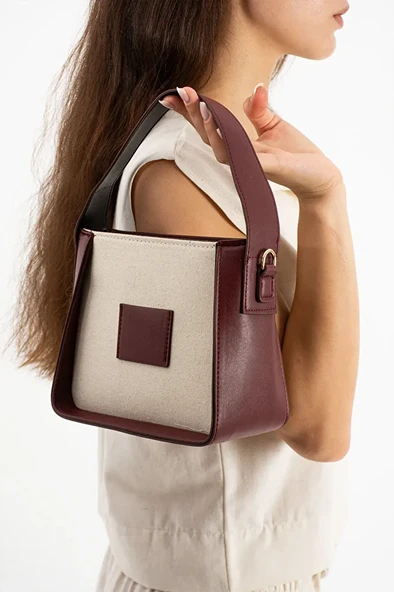 Kanvas Kadın Omuz Çantası - Resim 5