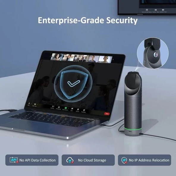 NexiGo Meeting 360 Ultra (3. Nesil) Gelişmiş Hepsi Bir Arada Konferans Kamera Sistemi - 3