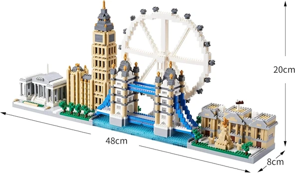 Kadablk Londra Skyline Koleksiyonu, Landmark Modeli, Mini - 3430 Parça - 3