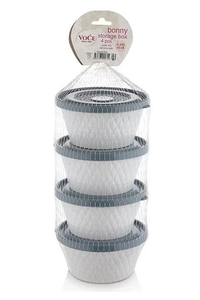 LitaeTrend Petek 4'lü Saklama Kabı 0,330 Ml Royaleks-VC-205 ürün görseli