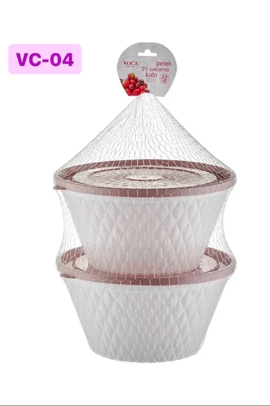 LitaeTrend Petek Ikili Saklama Kabı 2 Lt Royaleks-VC-004 ürün görseli