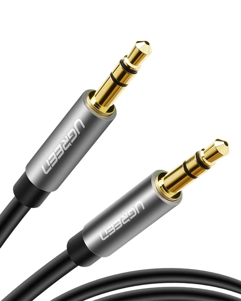 UGREEN 3.5 mm Aux Ses Kablosu, 2 Metre, Siyah, 10735 - 1