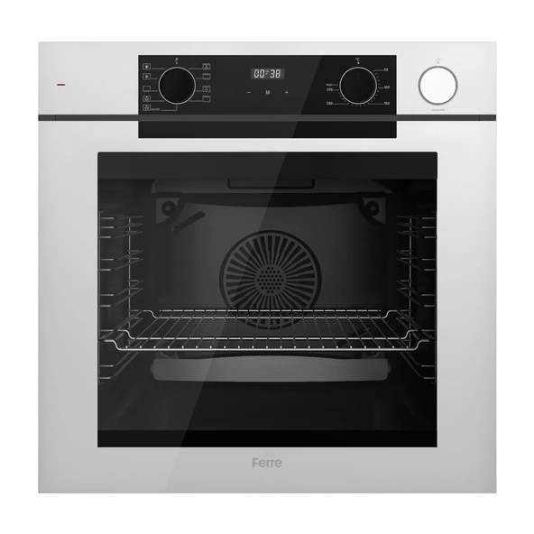 Ferre Steamart-Fryart-Sılentart Serisi Beyaz Set (CS206 + QEP64CB +D081-SA) - Emaye Izgara - Resim 3