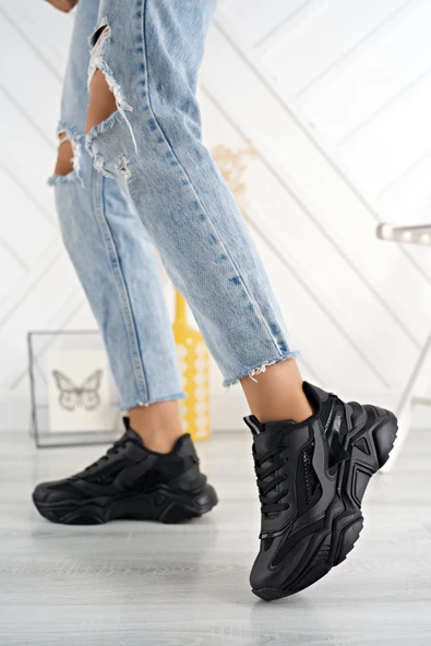Yüksek Taban Günlük Sneaker Ayakkabı 035Z - Resim 4
