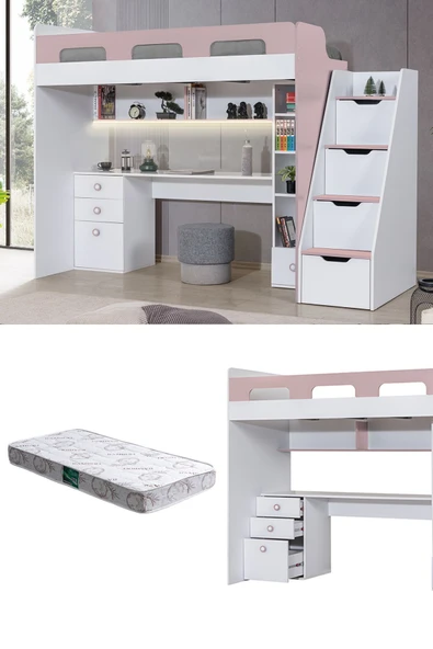 Ranza, Troya Ranza Masa Kitaplık +1 Adet Comfort Yatak - Resim 7