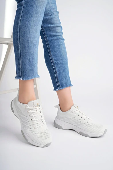 Kadın Triko Günlük Sneaker Ayakkabı 8053 - 3