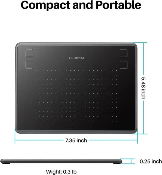 HUION Inspiroy H1060P Grafik Çizim Tableti - 8