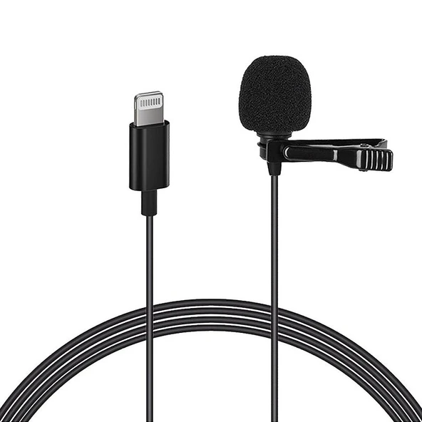 Magicvoice JH-041 Cep Telefonu için Lightning Youtuber Yaka Mikrofonu ürün görseli 1