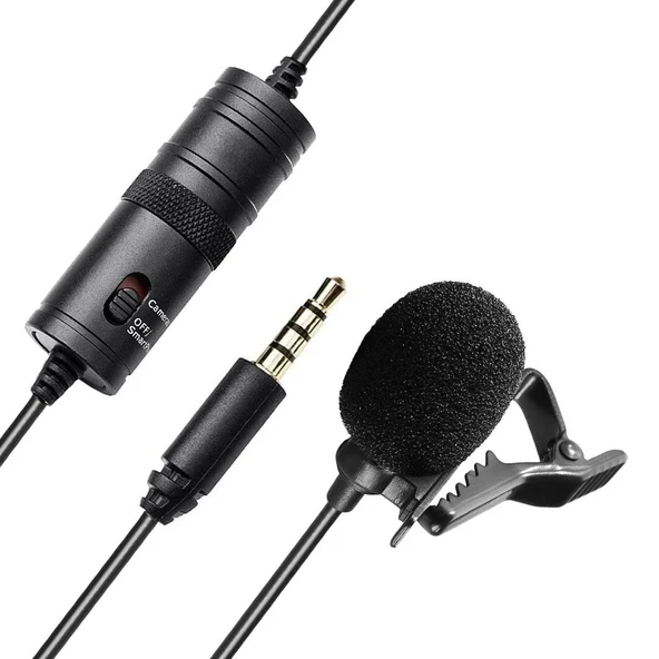 Haiki HK-401 Profesyonel Youtuber Kamera Telefon Yaka Mikrofonu - 4