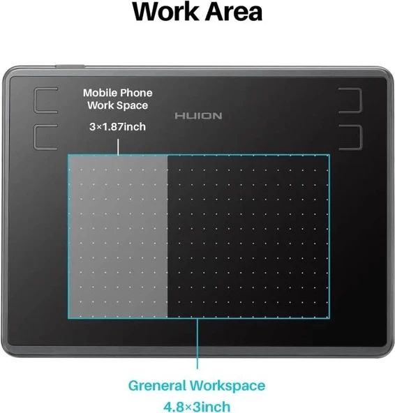 HUION Inspiroy H1060P Grafik Çizim Tableti - 7