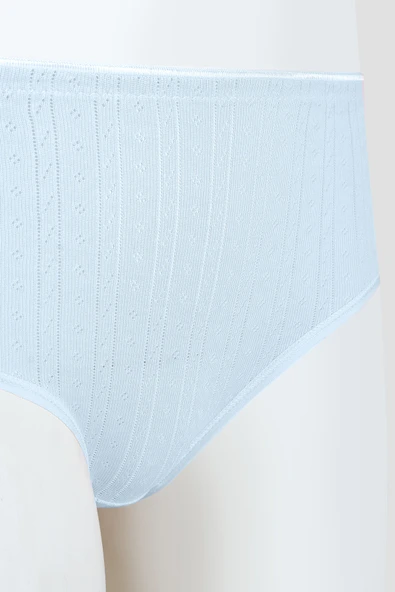 Mavi Cotton Yüksek Bel Külot - Resim 2