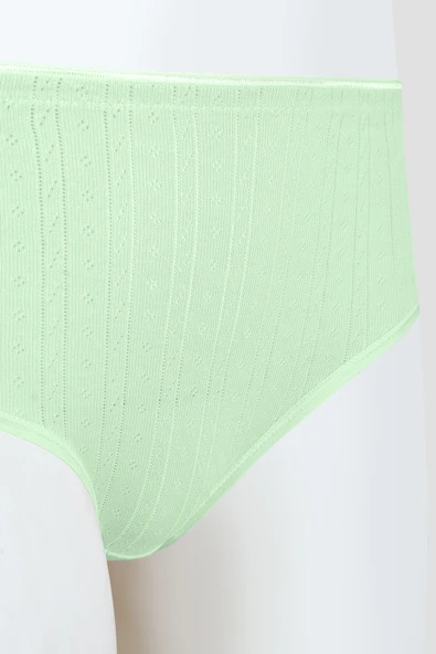 Yeşil Cotton Yüksek Bel Külot - Resim 2