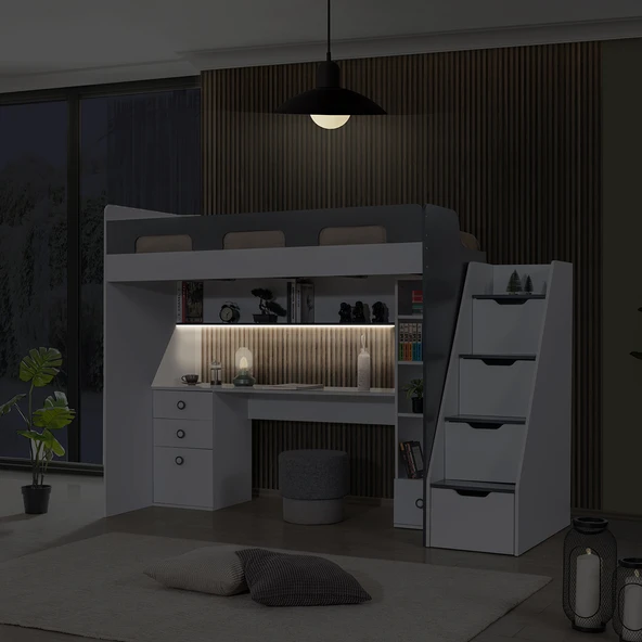 Ranza, Troya Ranza Masa Kitaplık +1 Adet Comfort Yatak - Resim 6