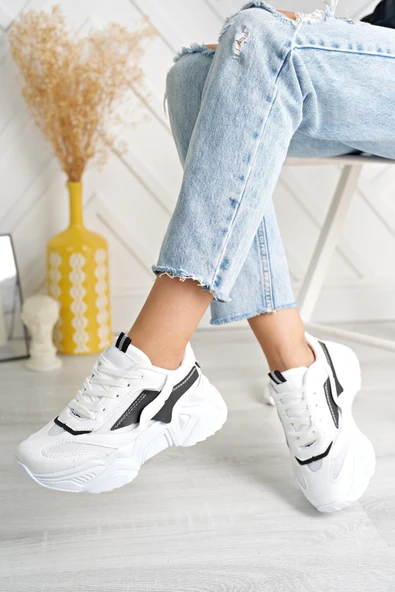 Yüksek Taban Günlük Sneaker Ayakkabı 035Z - Resim 8