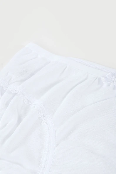 Beyaz Ribana Kız Çocuk Slip Külot - Resim 2