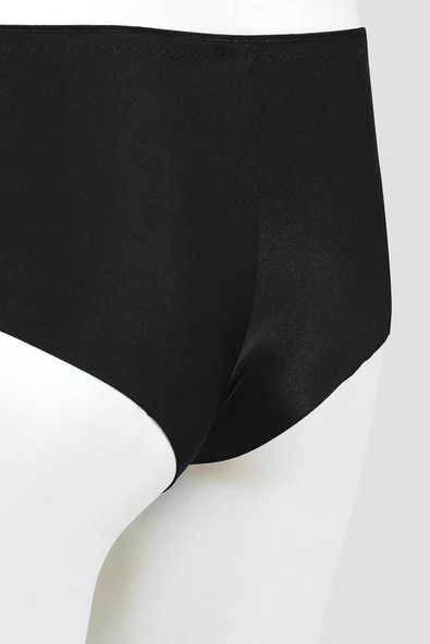 Siyah Bow Yüksek Bel Slip Külot - Resim 3