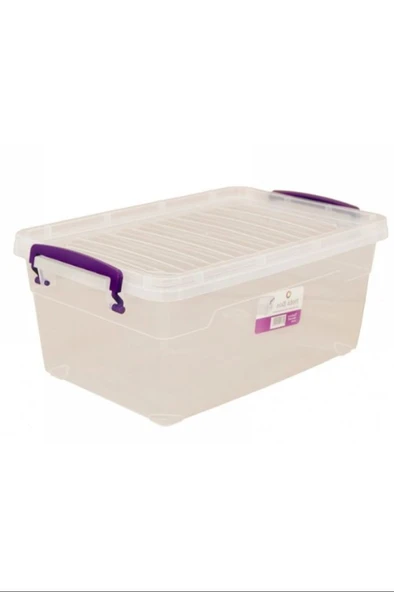 LitaeTrend Şeffaf Çok Amaçlı 30 Lt Dikdörtgen Saklama Kabı 48x32x29 Royaleks-82113 - Resim 2