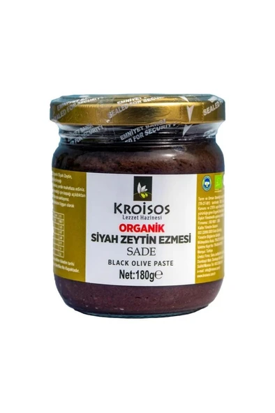 Kroisos Organik Siyah Zeytin Ezmesi 2 X 180 Gr - 2