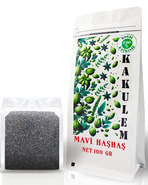 KAKULEM SERTİFİKALI Afyon Yöresine Ait Mavi Haşhaş 100 GR ürün görseli