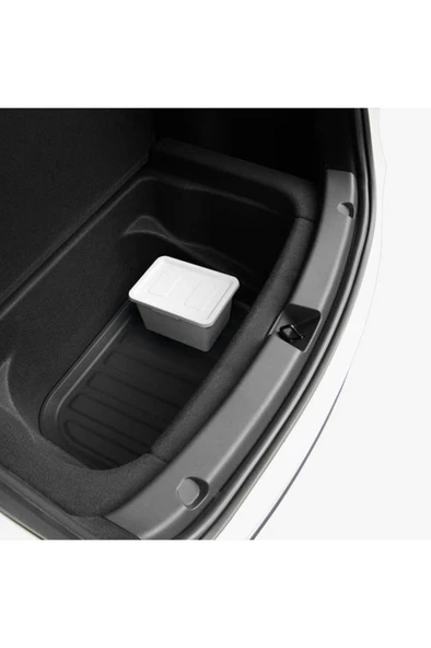 Spigen Tesla Model Y (2024-2023) Rear Trunk Arka Bagaj Alt Gizli Bölme 3D Havuz Paspas Black TL00-Y Black - 8